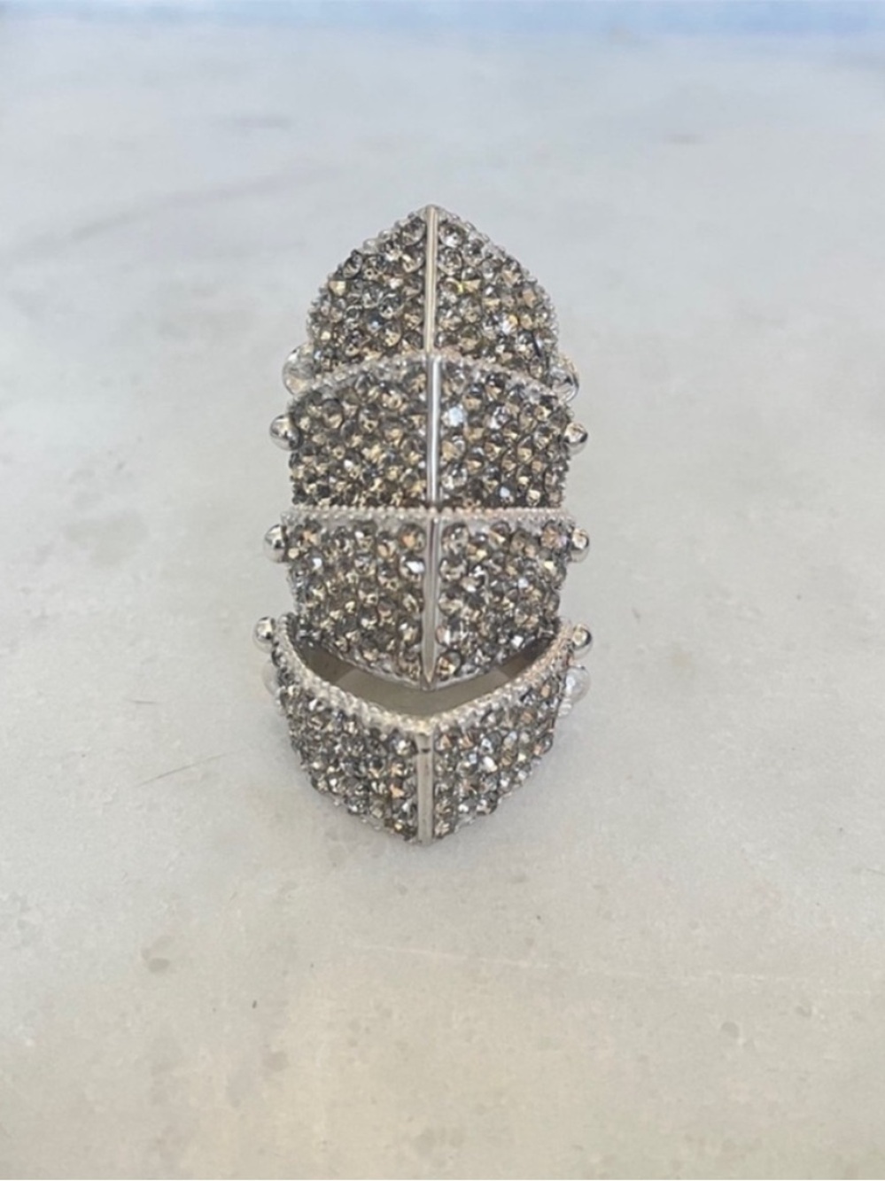 Vivienne Westwood Rare Epic Armor Pave  Swarovski Crystal Ring